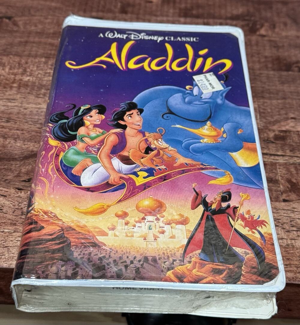 Aladdin Walt Disney Classic Black Diamond Edition VHS Tape # 1662 New & Sealed
